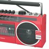 Audiobox RXC-25BT 10-Watt Portable Cassette Player and Recorder Boombox with 3-Band Radio, Bluetooth Red RXC-25BTRED